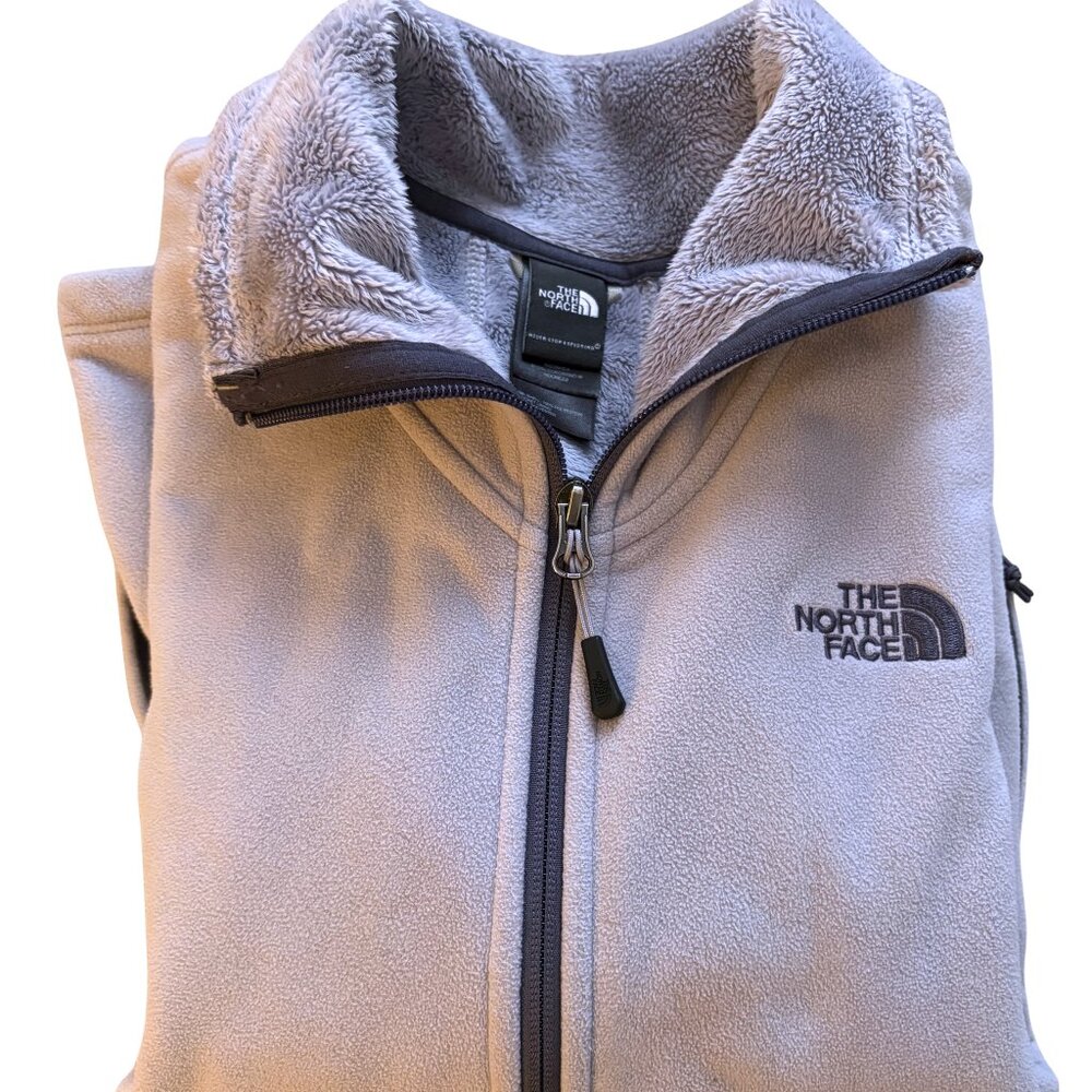 The North Face Gray Full-Zip Fleece Jacket – Women’s Small